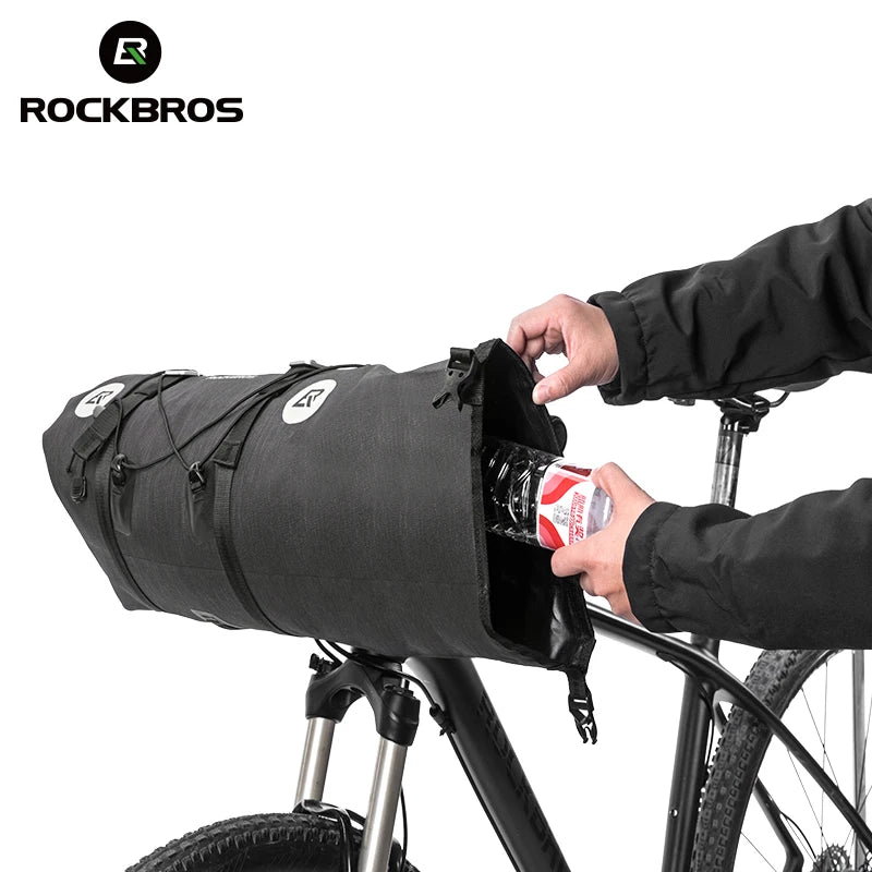 ROCKBROS Waterproof Bike Front Handlebar Bag Set With Reflective Storage