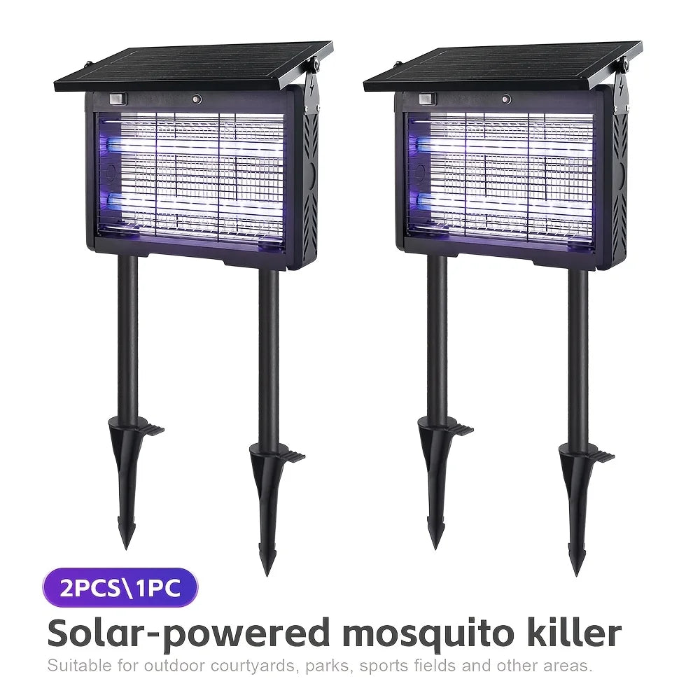Outdoor Solar Mosquito Repellent Lamp and Insect Killer Device