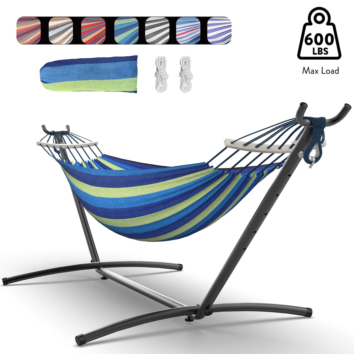 Gyroor Heavy Duty Adjustable Stand Hammock For Outdoor Relaxation
