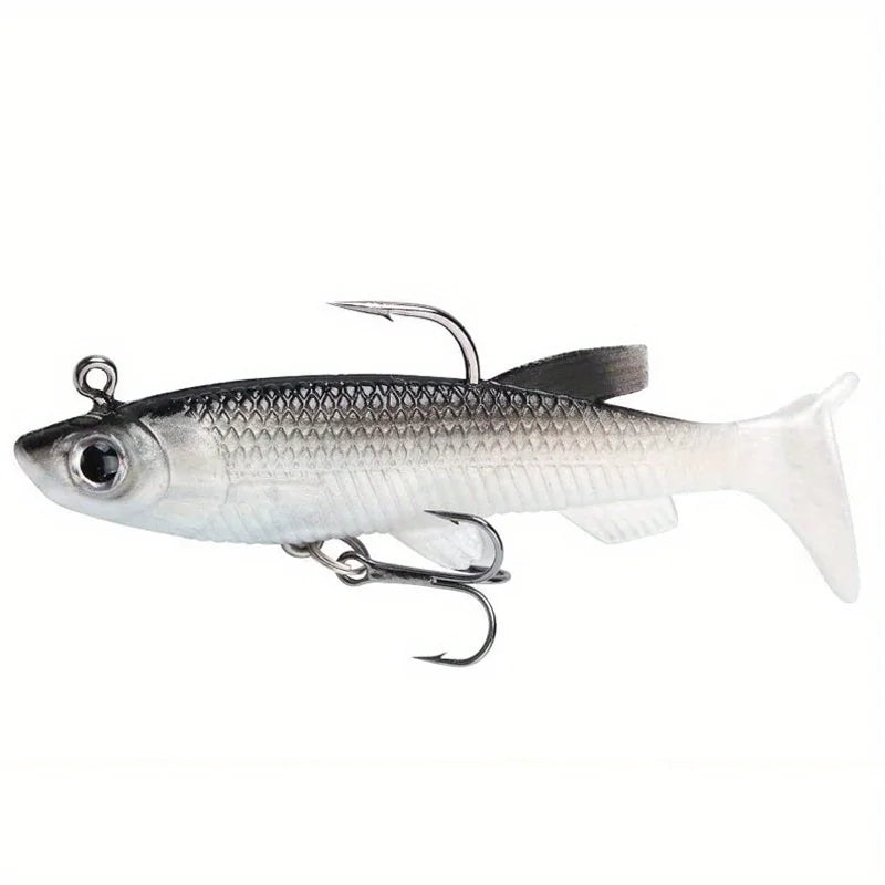 Realistic Soft Fishing Bait Lure Kit With Sharp Hooks