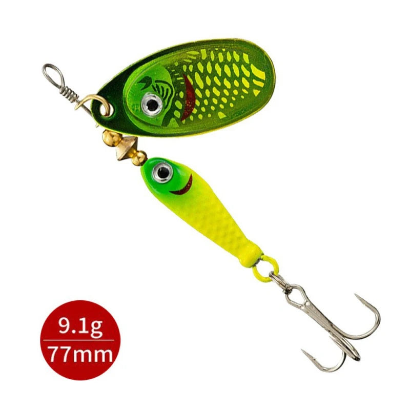 Long Casting Composite Spinnerbait Fishing Lure With Metal Swivel Blades