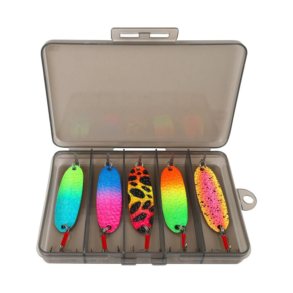 Metal Spinner Bait Fishing Lure Kit for Bass and Trout