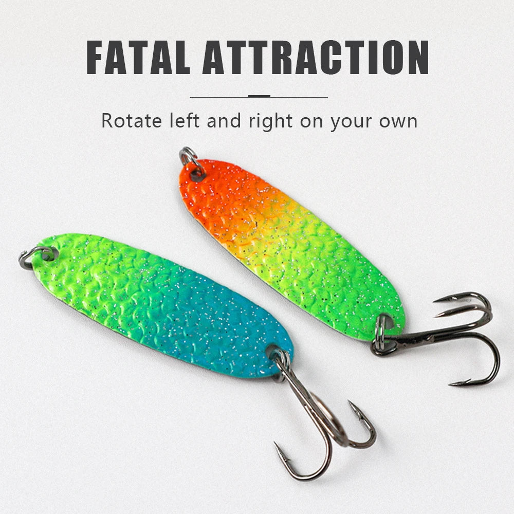 Metal Spinner Bait Fishing Lure Kit for Bass and Trout