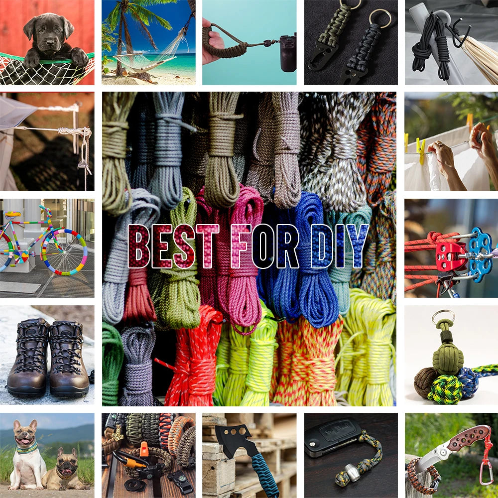 550 Paracord Rope for Camping Survival and Outdoor Gear
