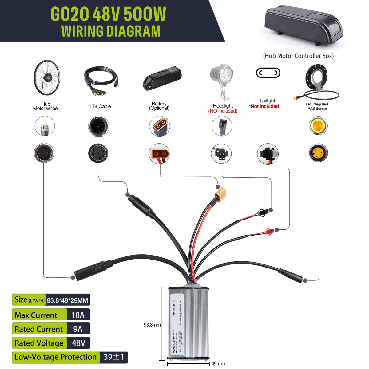 BAFANG G020 Electric Bike Rear Hub Motor Conversion Kit
