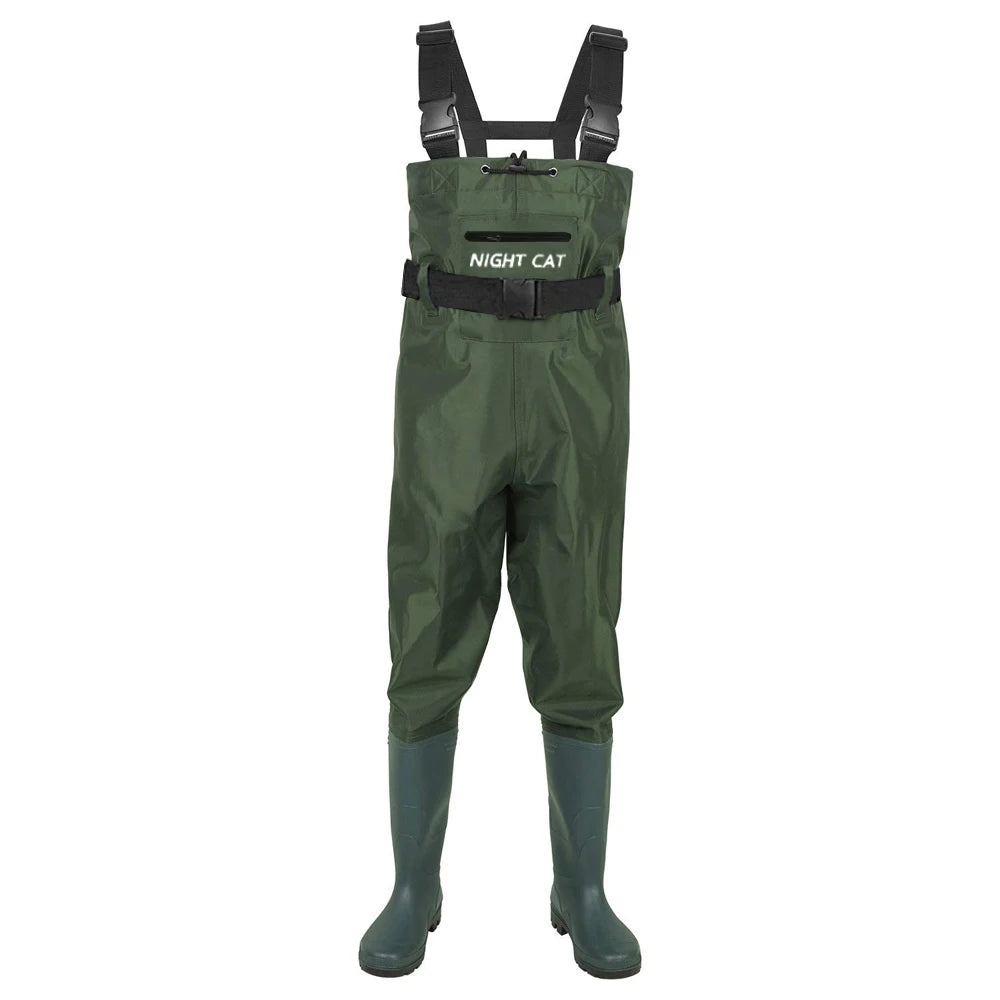 Night Cat Waterproof Chest Waders With Boots For Fishing and Hunting