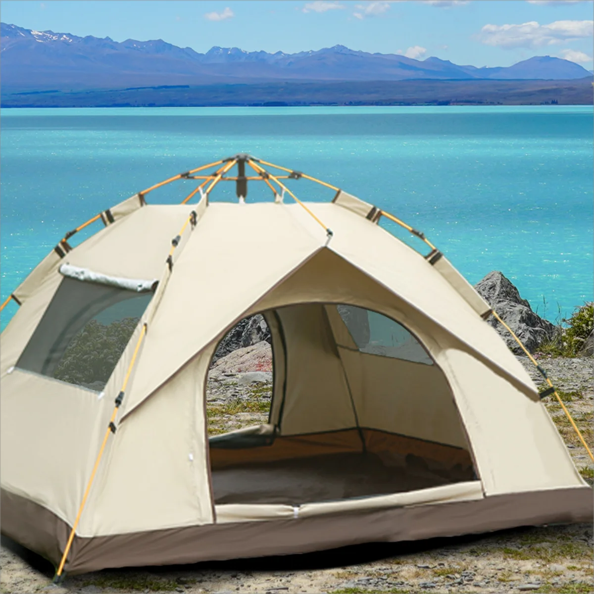 Pakicetus Automatic Camping Tent With Sunshade For Outdoor Travel