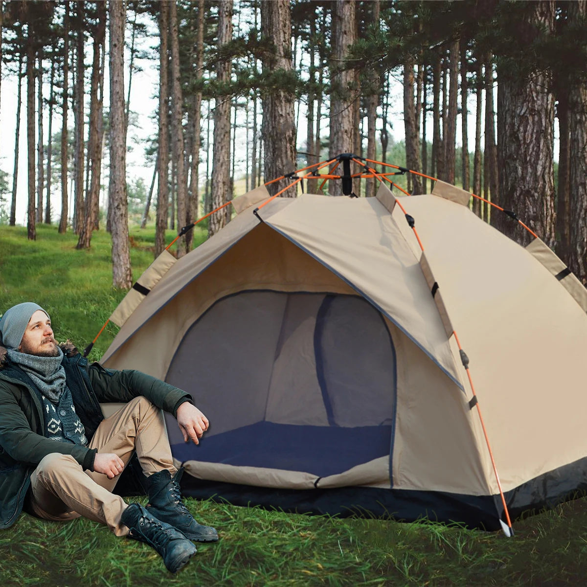 Pakicetus Automatic Opening Waterproof Outdoor Camping Tent
