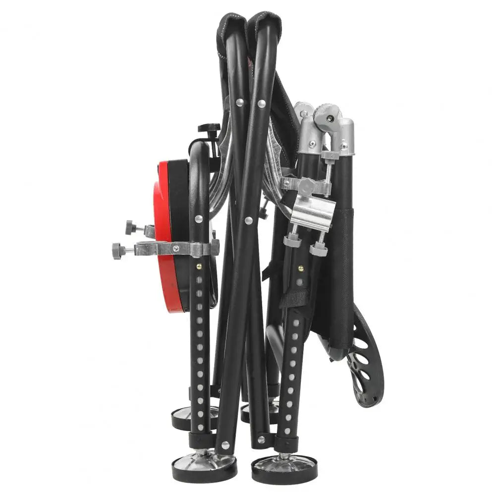Adjustable Folding Fishing Chair With Backrest Rod Holder And Bait Tray