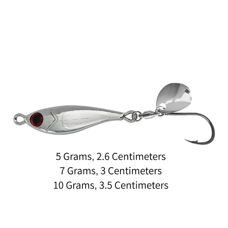 Electroplated Dolphin Metal Jig Spinner Lures For Saltwater Shore Casting