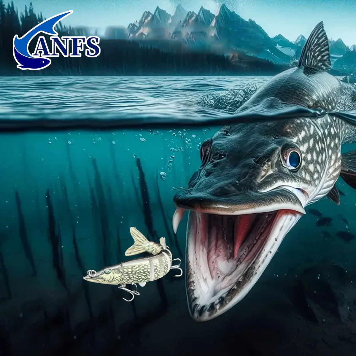 ANFS Multi Jointed Swimbait Fishing Lures For Freshwater And Saltwater
