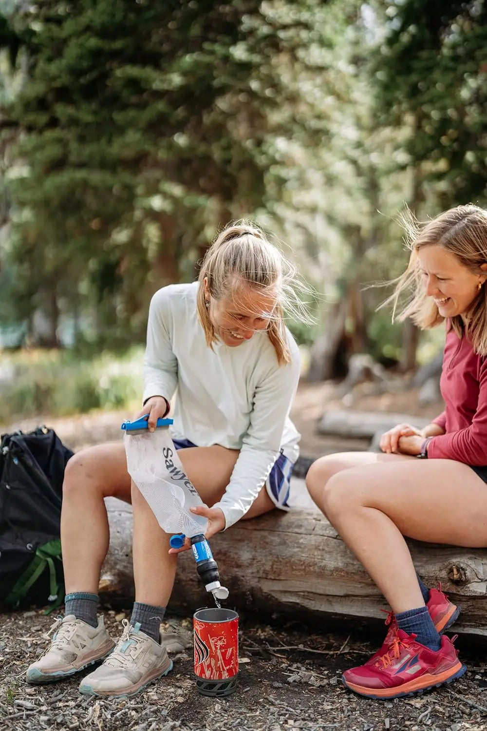 Portable Squeeze Water Filter for Travel, Hiking, and Emergencies