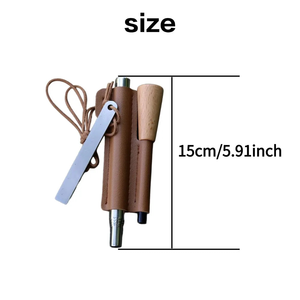 Iron Magnesium Fire Starter Kit for Camping and Hiking Survival Tools