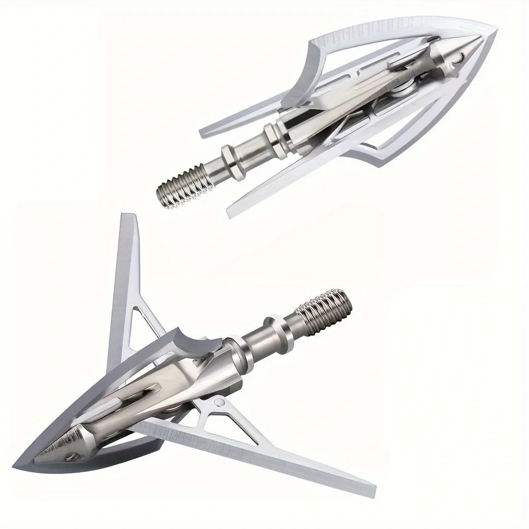 Broadhead Hunting Arrow Tips Fixed And Mechanical Blades Six Piece