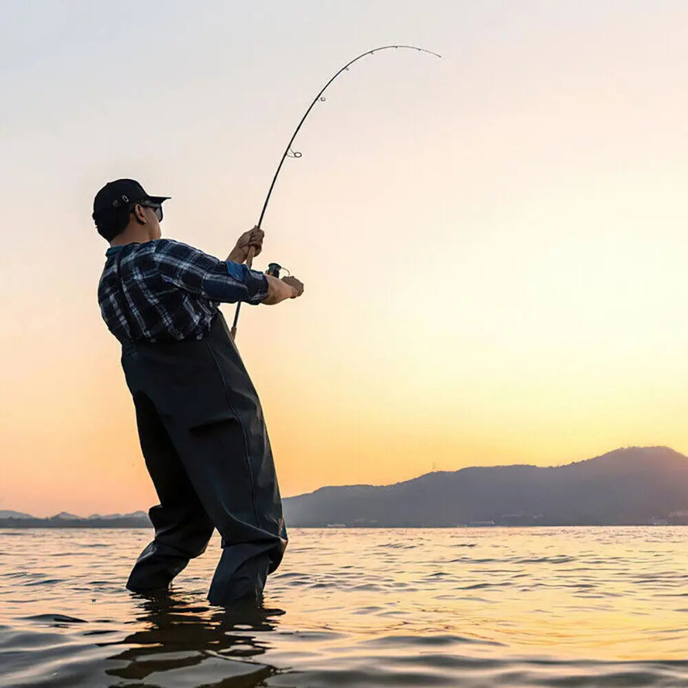 Waterproof Nylon PVC Chest Waders With Boots For Fishing