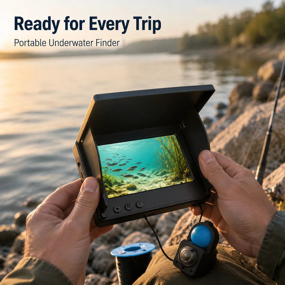 Underwater Fishing Camera With Monitor And Night Vision Fish Finder
