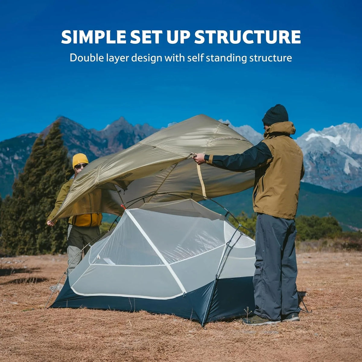 Naturehike Mongar Ultralight Waterproof Backpacking Tent For Hiking