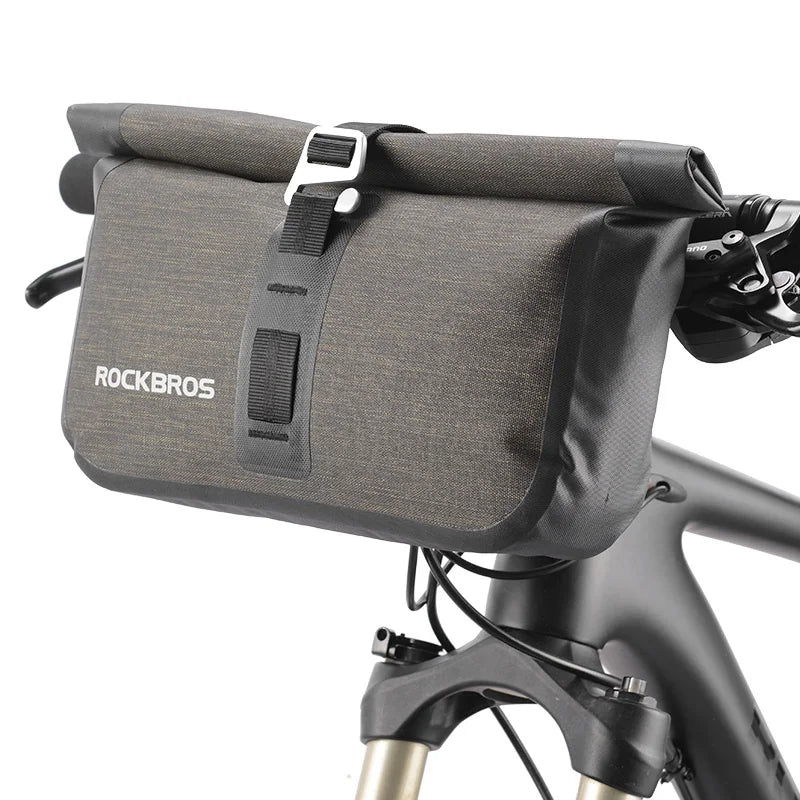 ROCKBROS Waterproof Bike Front Handlebar Bag Set With Reflective Storage
