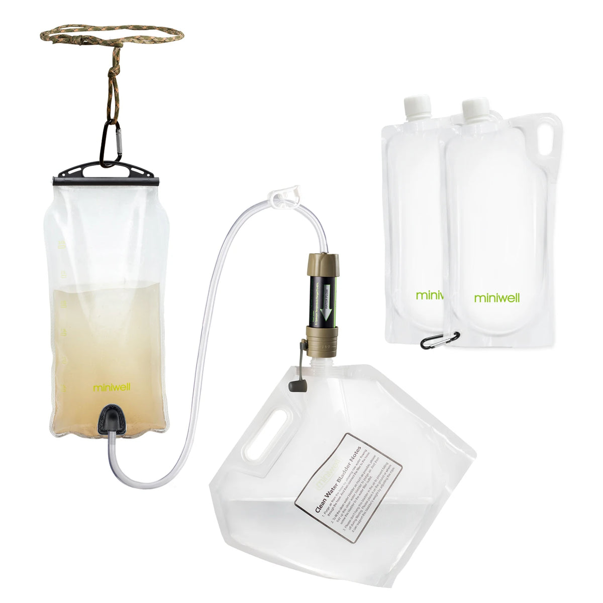 Miniwell L630A Portable Outdoor Water Filter for Hiking and Travel
