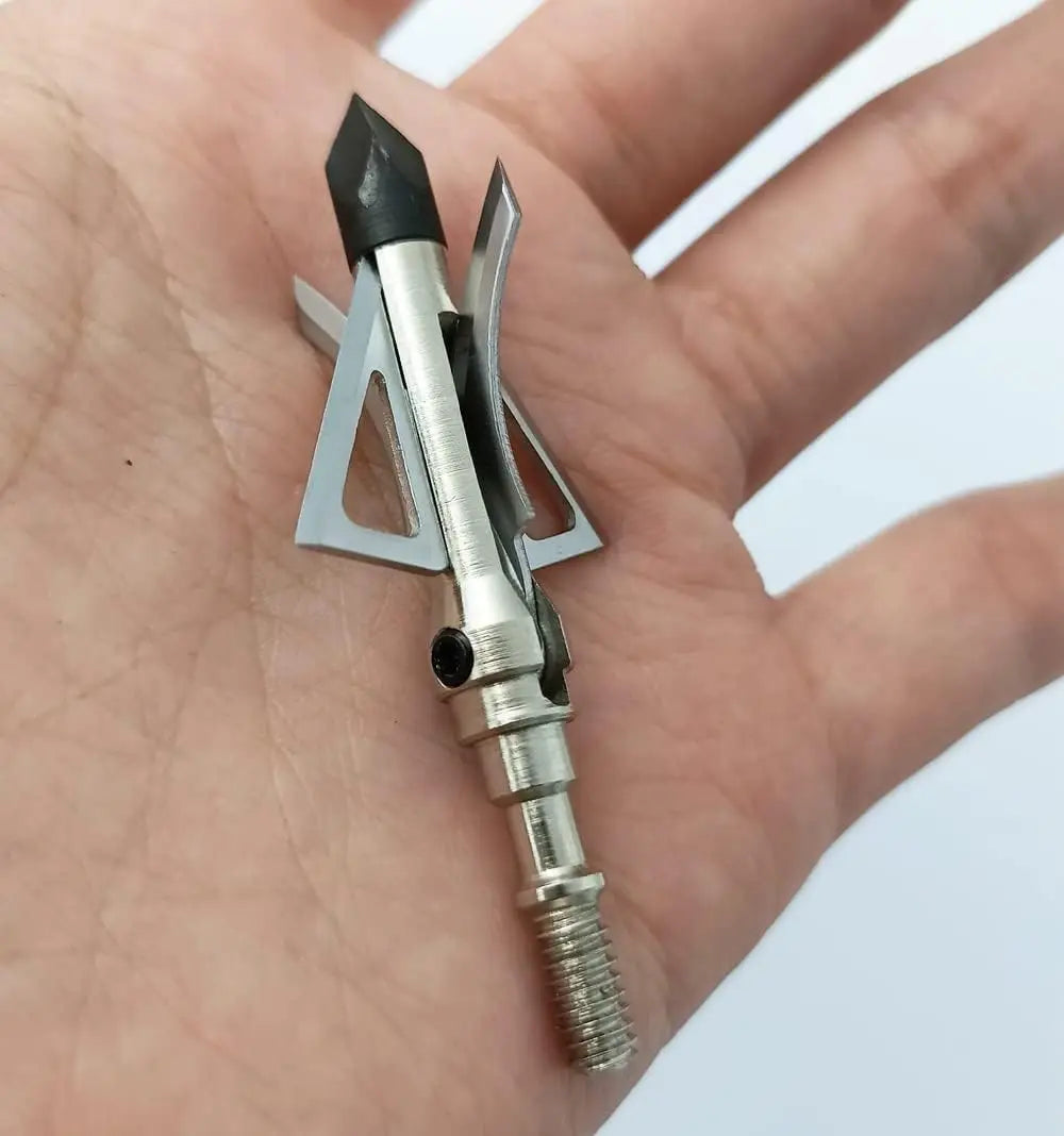 Hunting Hybrid Mechanical Broadheads With Chisel Tip For Archery