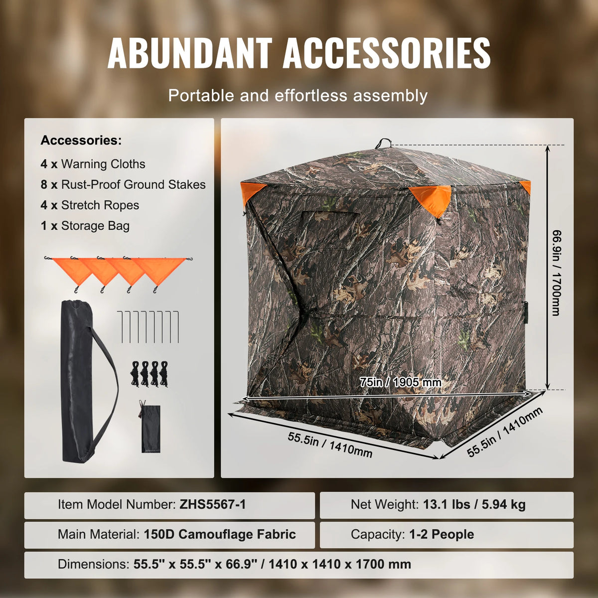 SucceBuy See Through Hunting Blind For Turkey And Deer Hunting