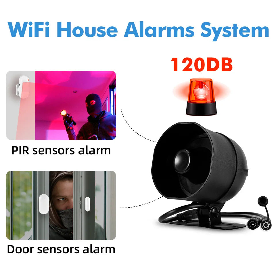 KERUI Smart WiFi Home Security Alarm System Kit With Sensors