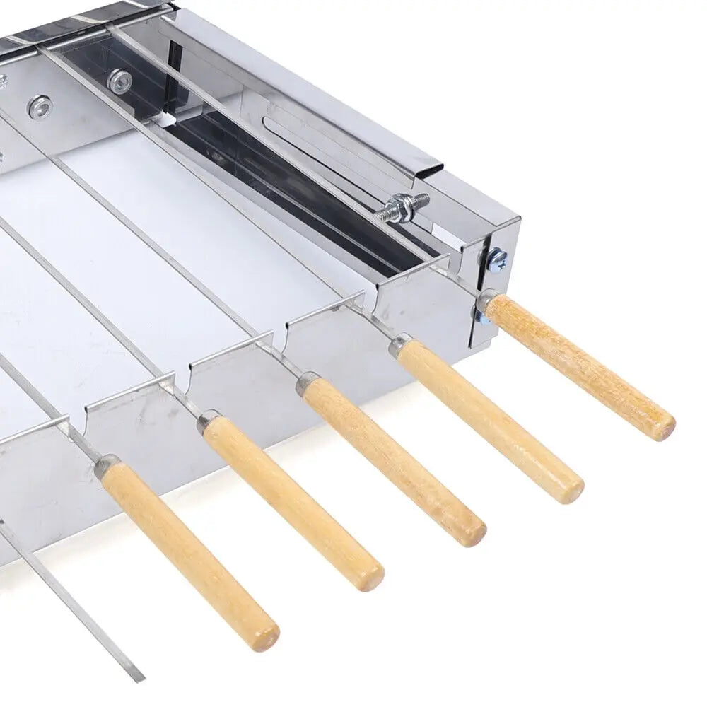 Bymaocar Automatic Rotating Rotisserie BBQ Grill Skewers Set