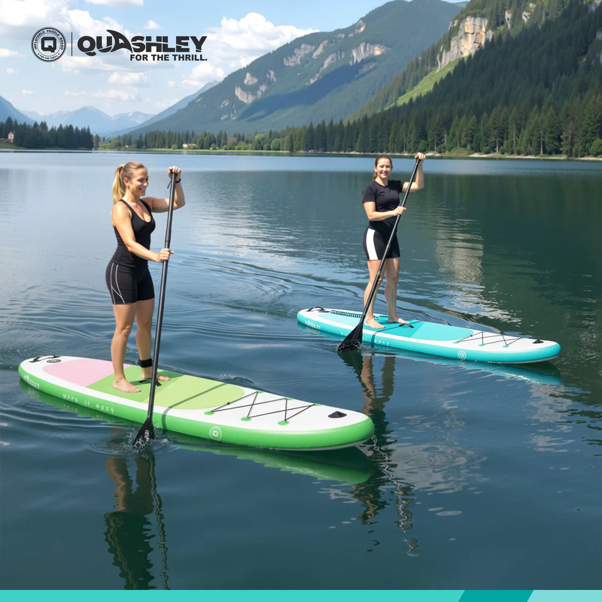 Quashley Inflatable Stand Up Paddle Board Ultra Light Durable Gear