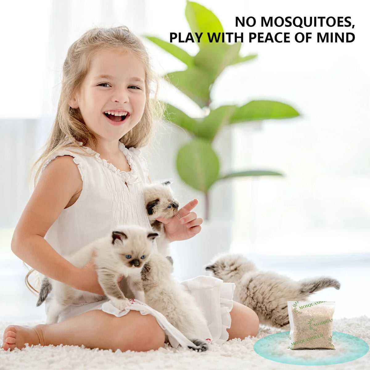 Natural Peppermint Mosquito Repellent Pouches 18Pcs Indoor Outdoor Protection
