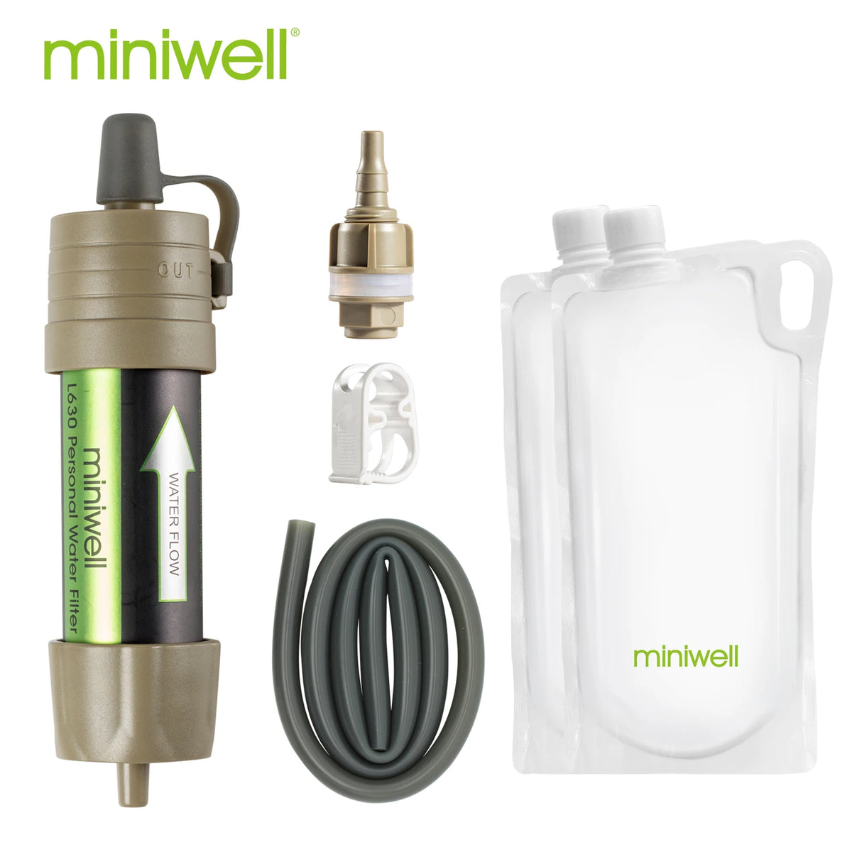 Miniwell L630A Portable Outdoor Water Filter for Hiking and Travel