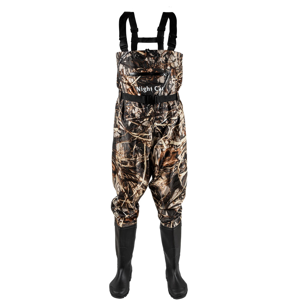 Waterproof Nylon PVC Chest Waders With Boots For Fishing