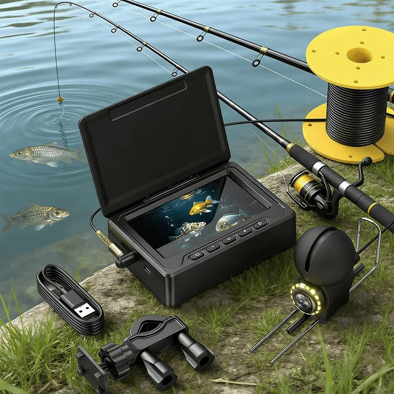 1080P Underwater Fishing Camera Portable Fish Finder Infrared Night Vision