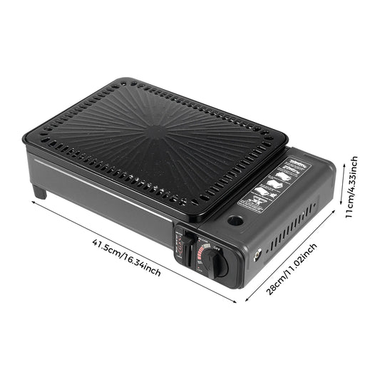 Portable Butane Gas Grill Stove With Grill Net Case