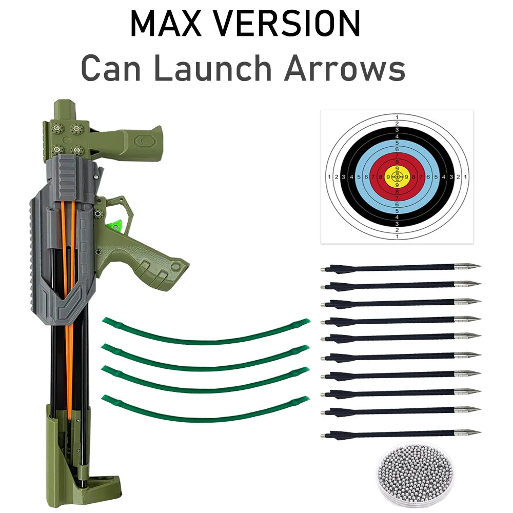 Automatic Slingshot With Continuous Launch For Arrow Hunting And Outdoors