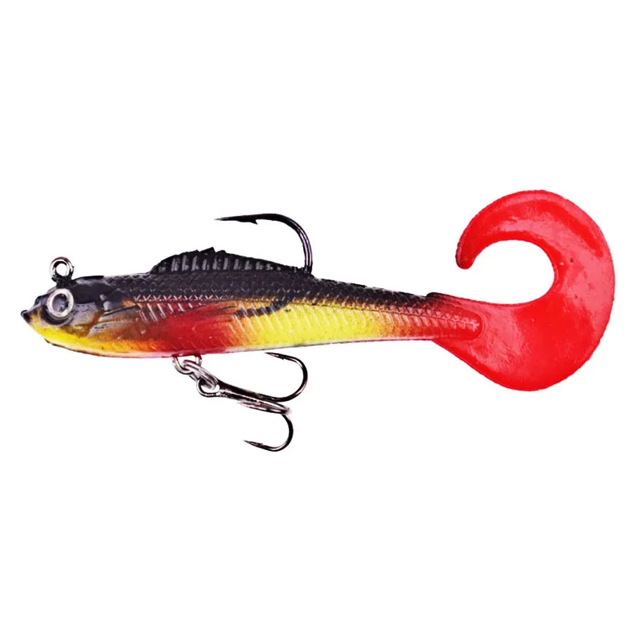 BODECIN Soft Silicone Artificial Wobblers Fishing Lures Set