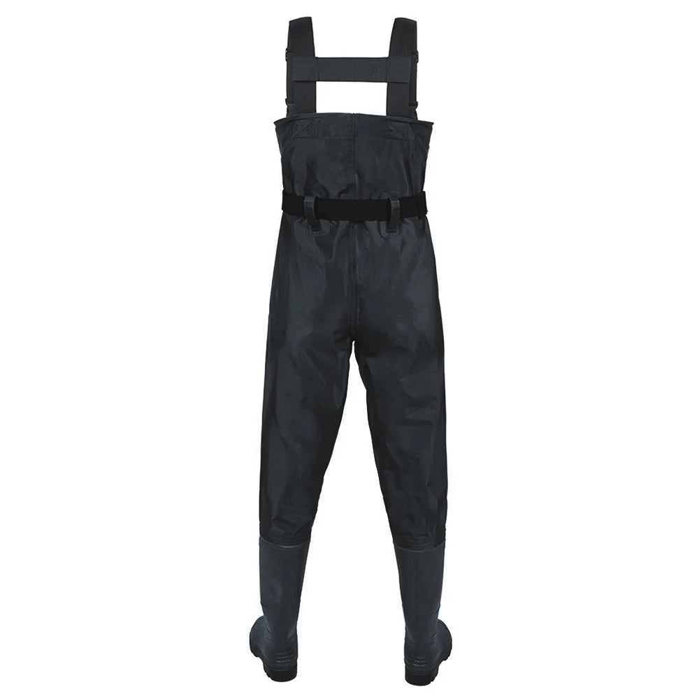 Waterproof Nylon PVC Chest Waders With Boots For Fishing