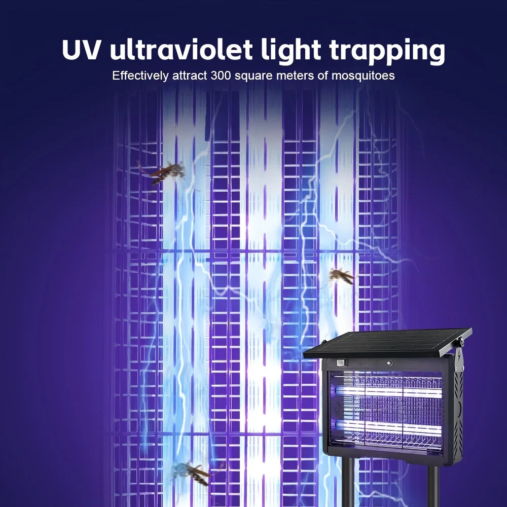 Outdoor Solar Mosquito Repellent Lamp and Insect Killer Device