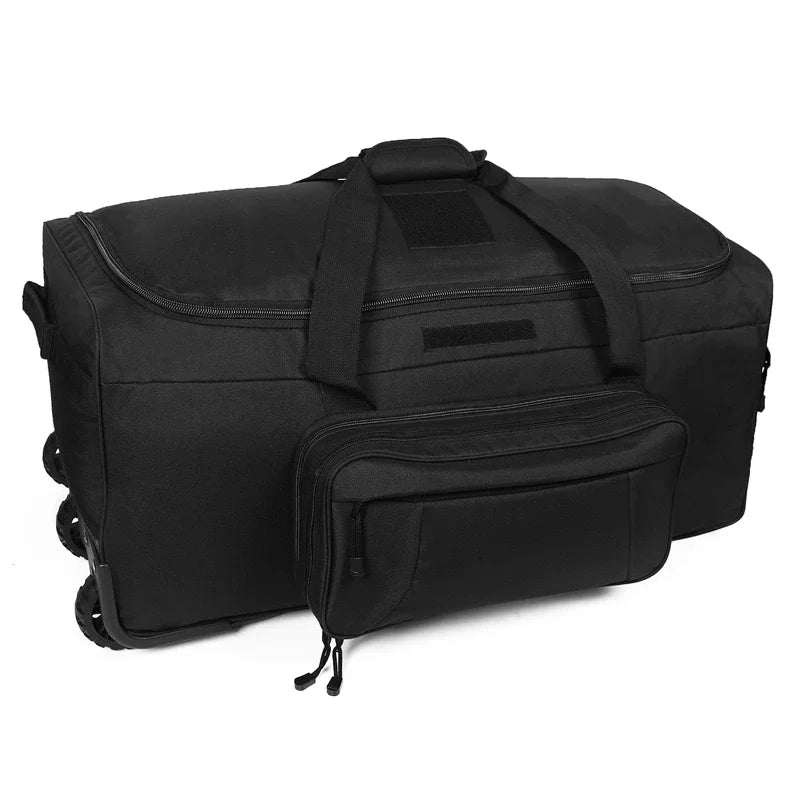 LQARMY Waterproof Nylon Camping Travel Trolley Luggage Bag for Outdoor Trips