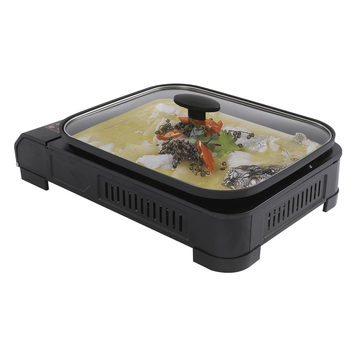 Portable Butane Camping Stove With Stainless Grill Pan
