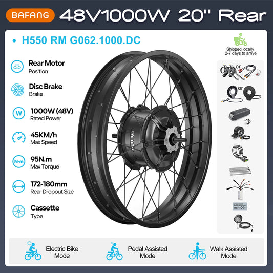 BAFANG Brushless Rear Hub Motor Cassette Drive for Electric Bicycle