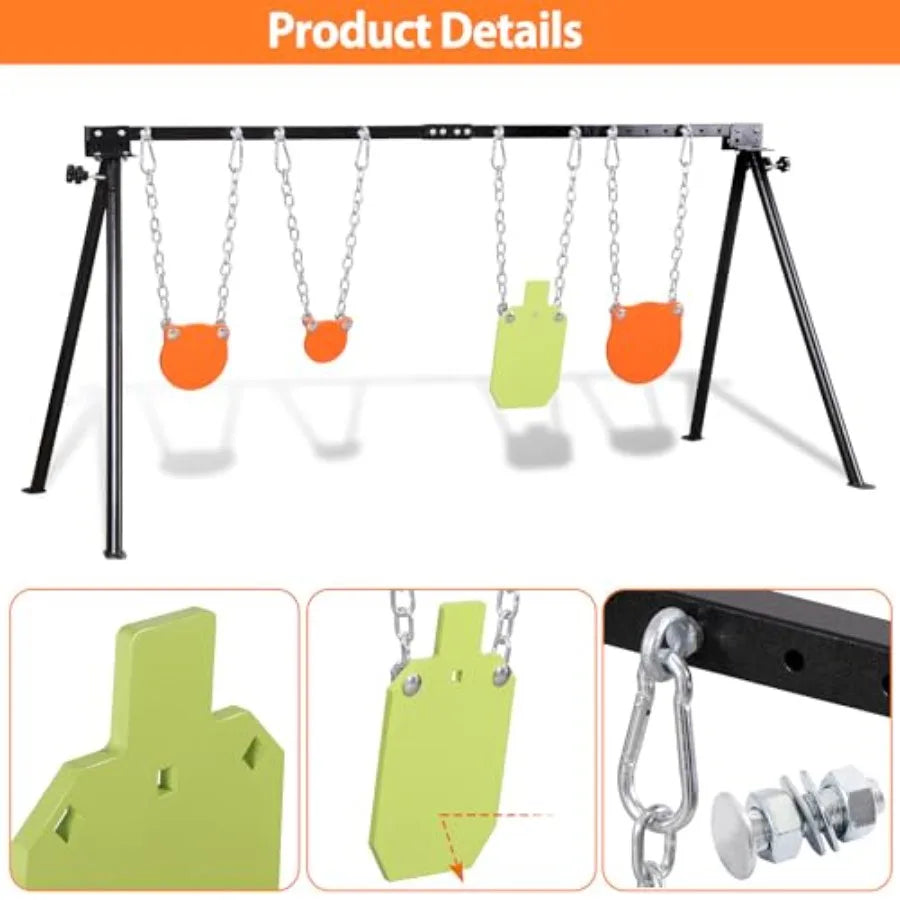 Durable AR500 Steel Targets Stand Kit For Rifle Training