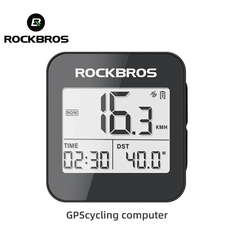 ROCKBROS Wireless GPS Bike Computer Speedometer Waterproof Cycling Odometer
