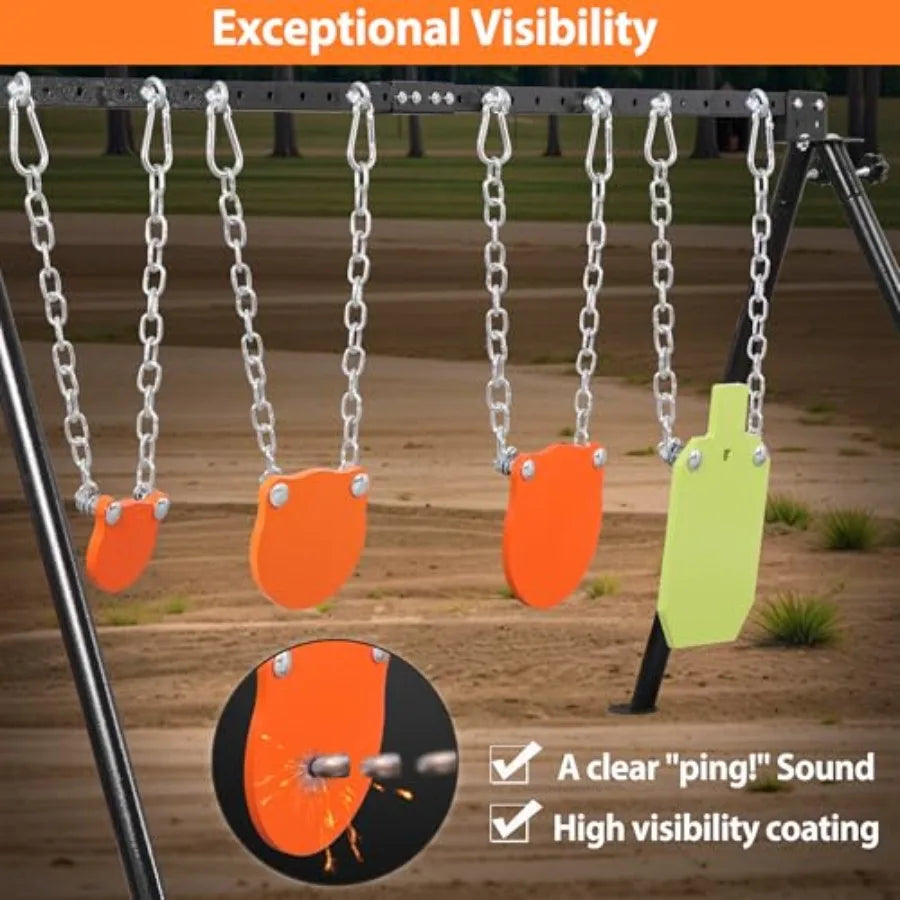 Durable AR500 Steel Targets Stand Kit For Rifle Training