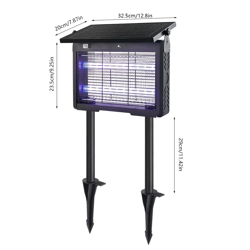 Outdoor Solar Mosquito Repellent Lamp and Insect Killer Device