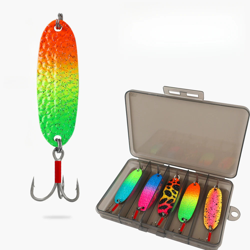 Metal Spinner Bait Fishing Lure Kit for Bass and Trout