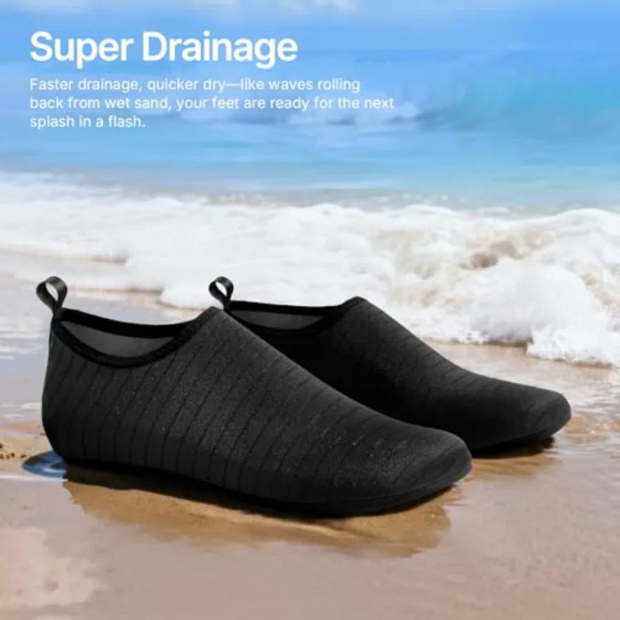 Quick Dry Water Shoes Featuring Secure Grip Aqua Socks