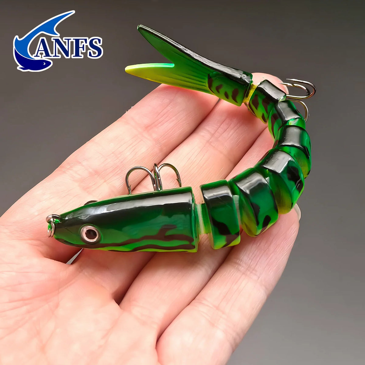 ANFS Realistic Jointed Fishing Lures for Bass Trout and Perch