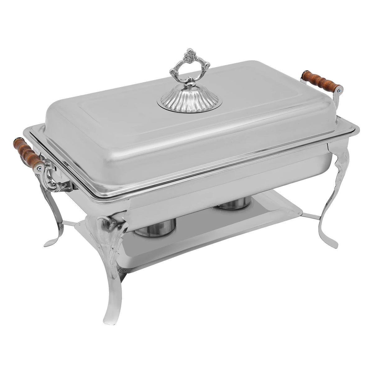 Bymaocar Stainless Steel Chafing Dish With Adjustable Alcohol Burner Warmer