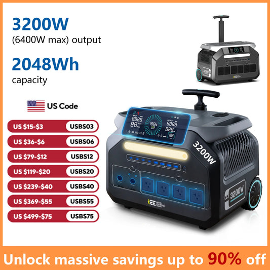 IEE Portable Power Station Solar Generator For Home Backup