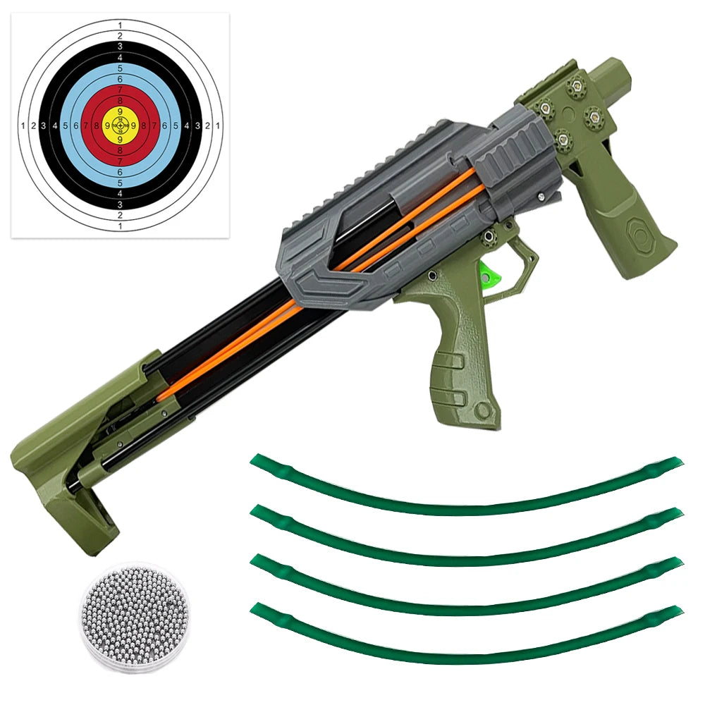 Automatic Slingshot With Continuous Launch For Arrow Hunting And Outdoors